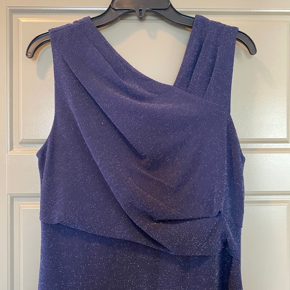 Adrianna PAPELL size 10 Sparkling blue dress-Mother of the bride dress- Formals